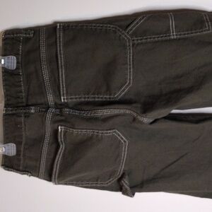 Women’s Utility Cargo Jeans - Olive with Contrast Stitching